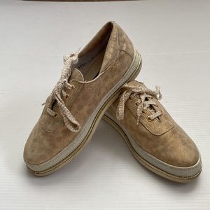 Stuart Weitzman Gold Leopard Sneakers